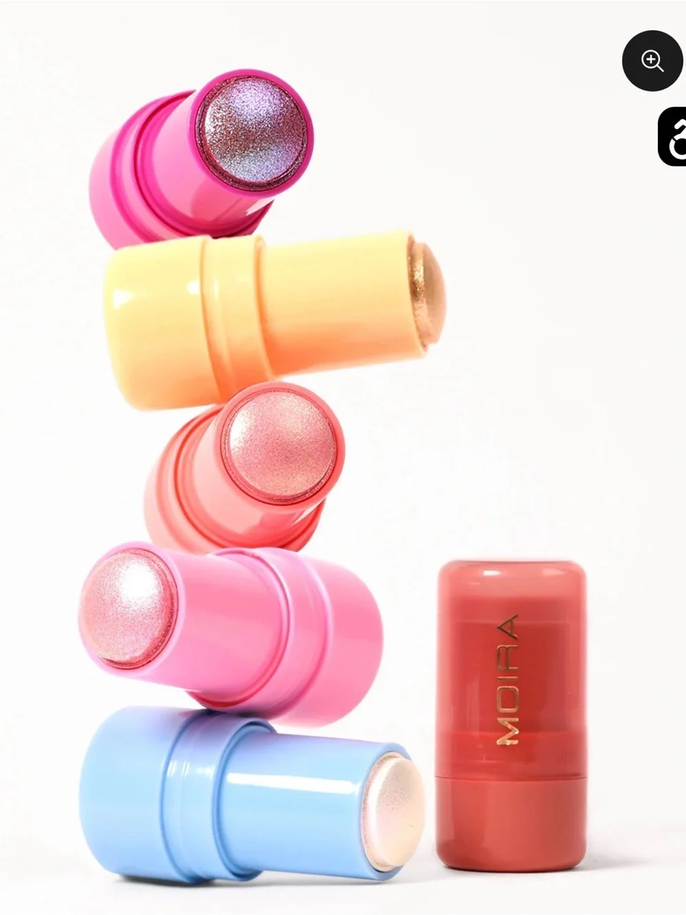 Moira PEACH SOUR face and body highlighter jelly Stick